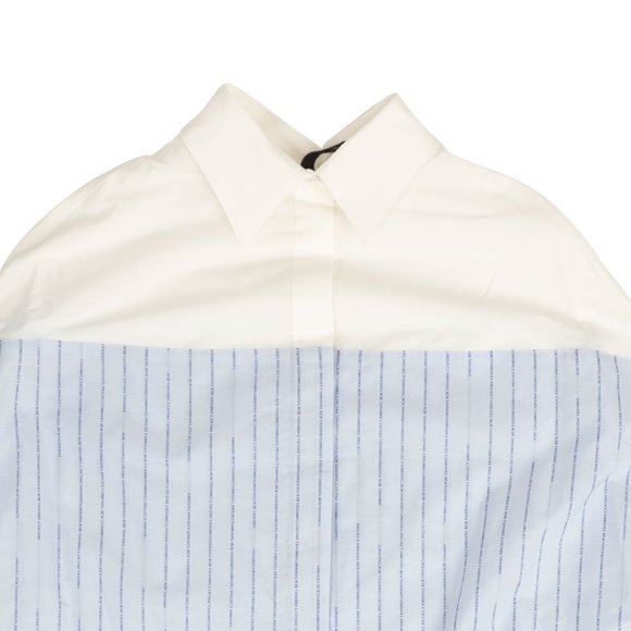 UNRAVEL PROJECT Blue & White Assymetric Shirt Dress Size 2/38 $840 - Picture 2 of 4